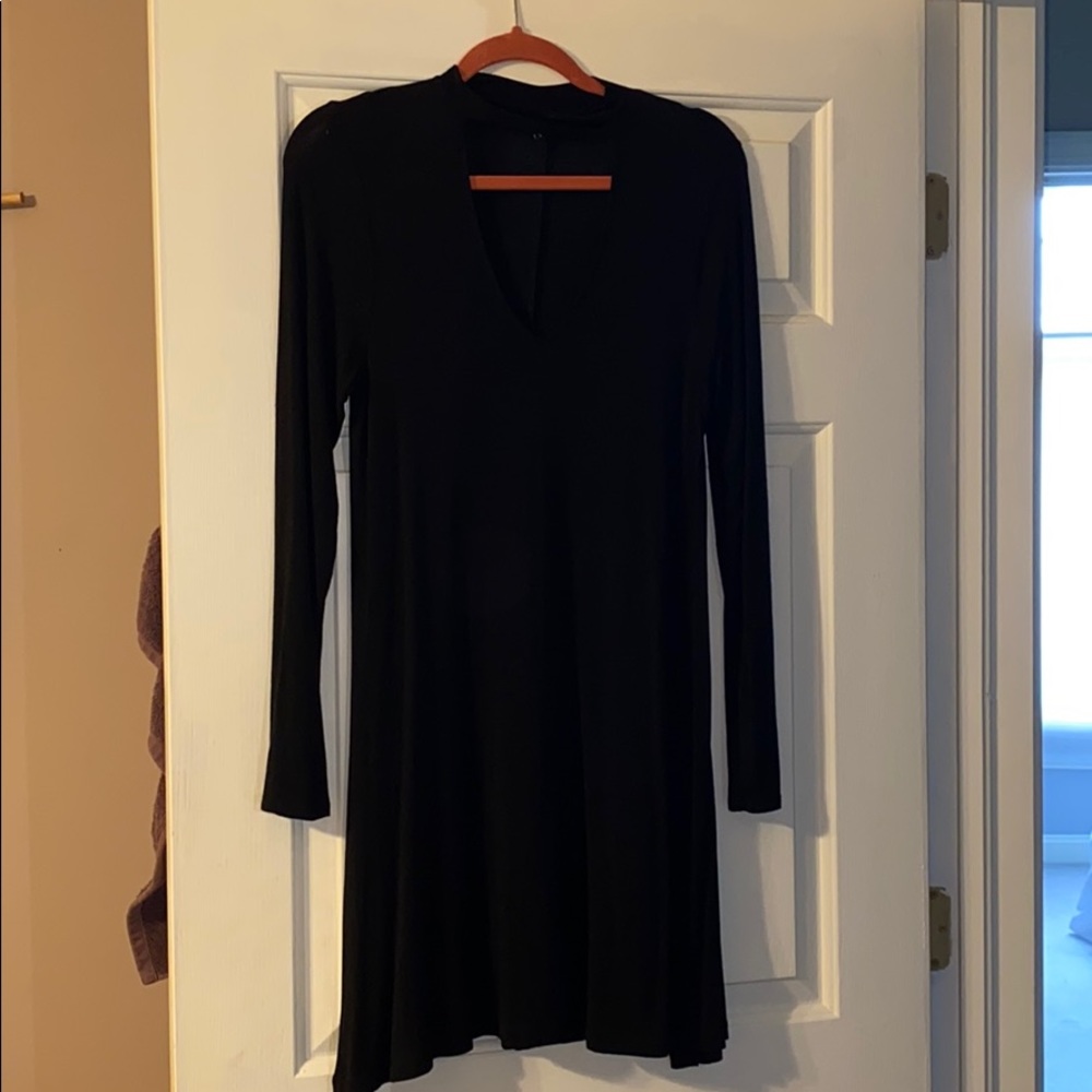 Long Sleeve Black Express Dress
